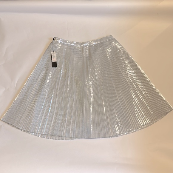 NWT Talbots Metallic Pleated Skirt - Picture 1 of 6